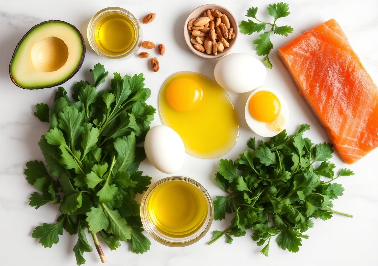 Ingredientes keto frescos
