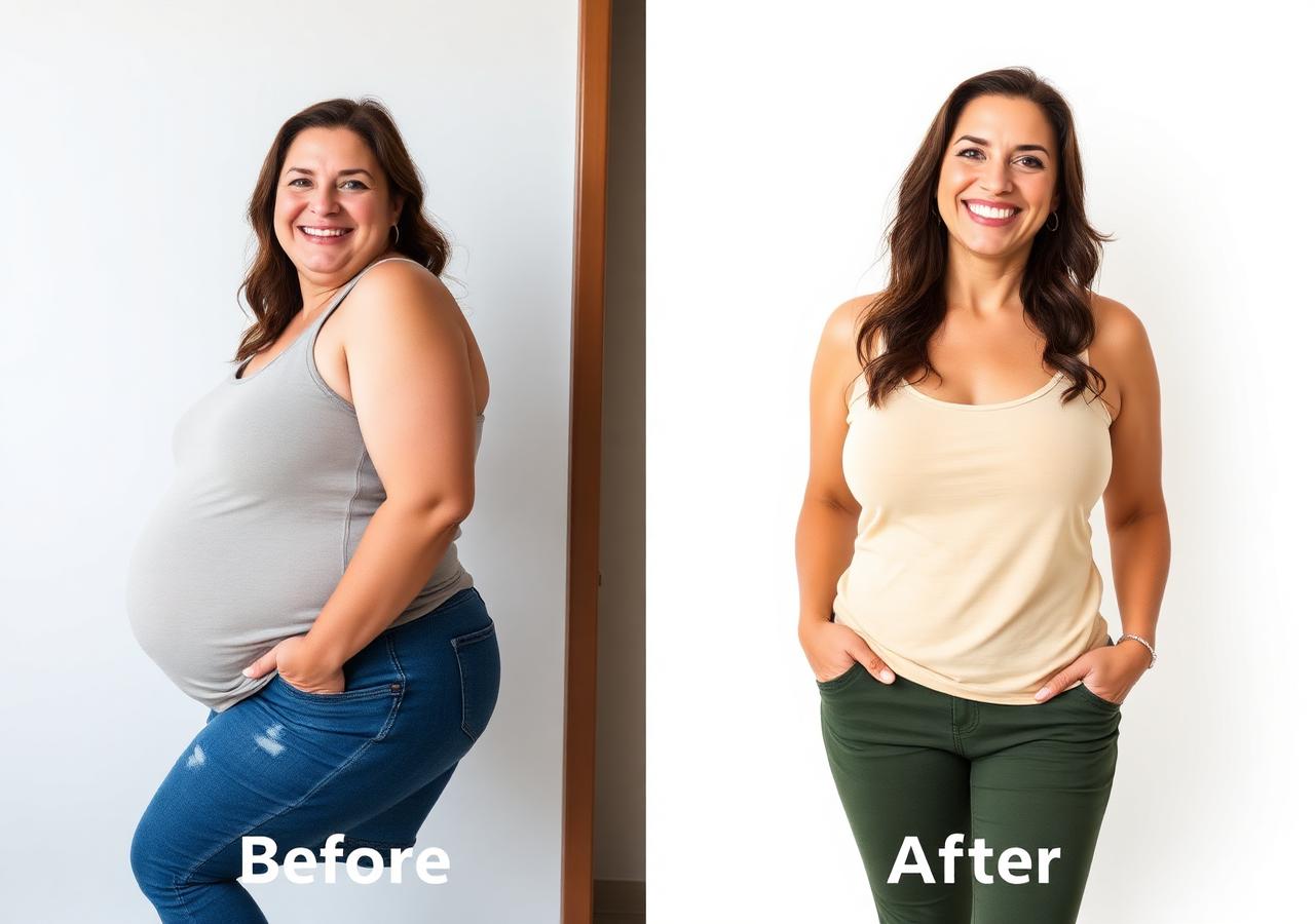 Transformación antes y después